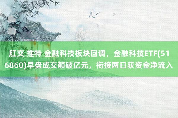肛交 推特 金融科技板块回调，金融科技ETF(516860)早盘成交额破亿元，衔接两日获资金净流入
