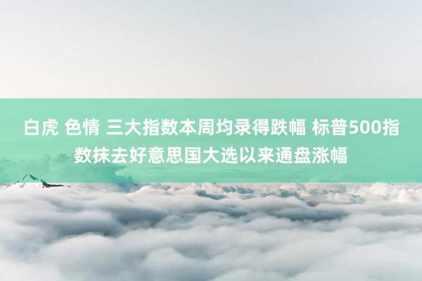 白虎 色情 三大指数本周均录得跌幅 标普500指数抹去好意思国大选以来通盘涨幅