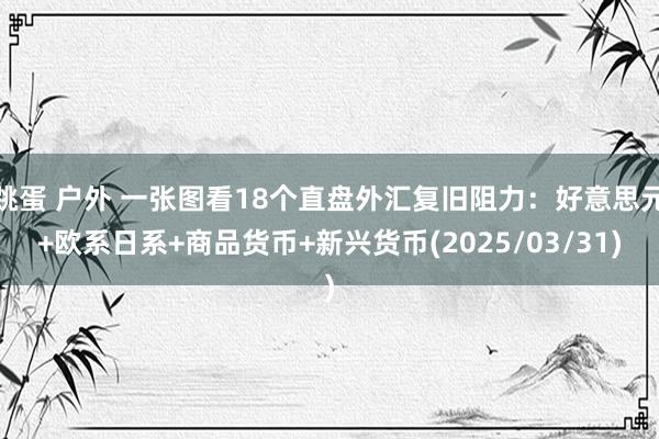 跳蛋 户外 一张图看18个直盘外汇复旧阻力：好意思元+欧系日系+商品货币+新兴货币(2025/03/31)